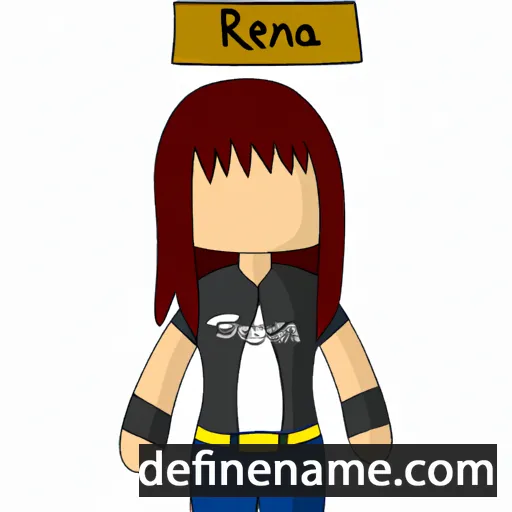 cartoon of the name Reina