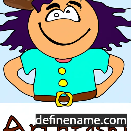 cartoon of the name 'Ashtart