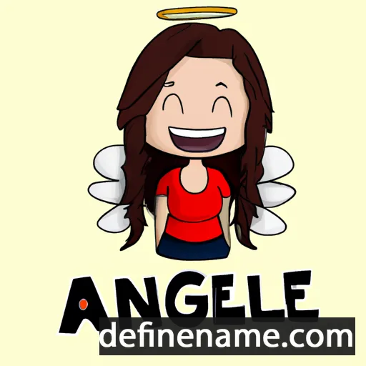 cartoon of the name Ángela