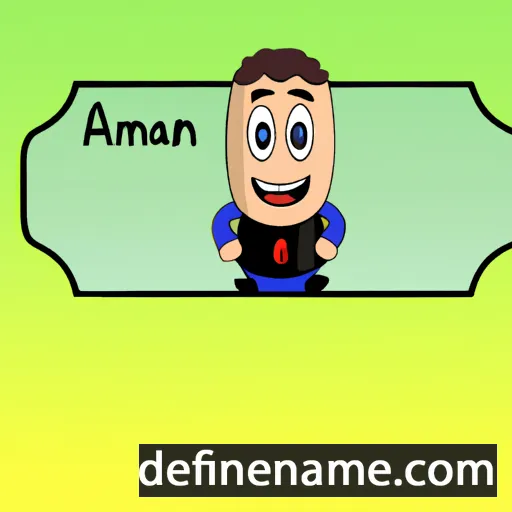 cartoon of the name Ármann