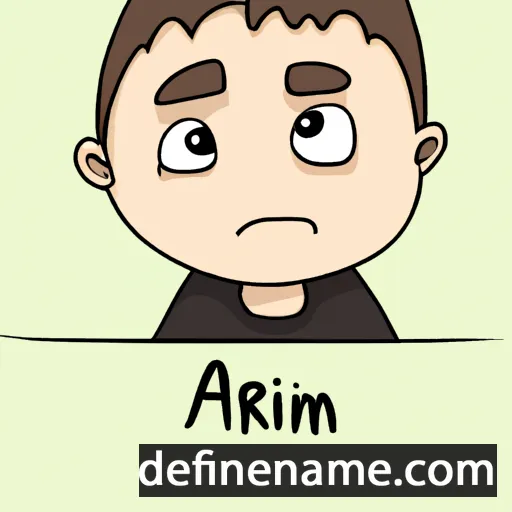 cartoon of the name Ármin