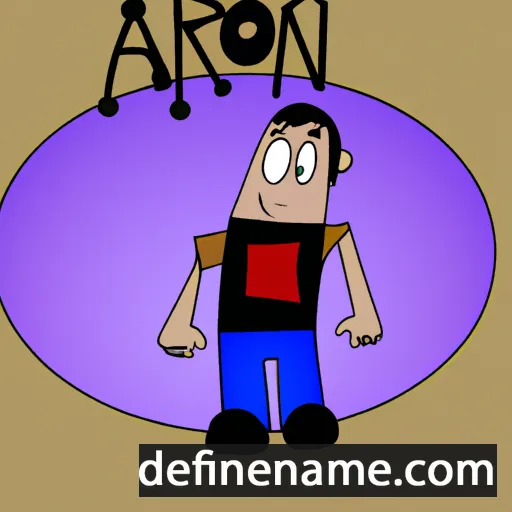 cartoon of the name Áron