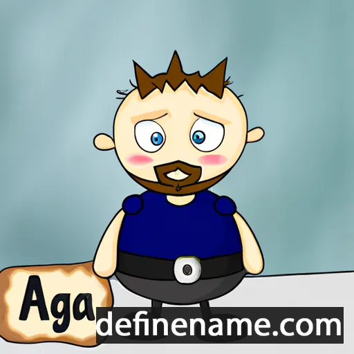 Ásgeir cartoon