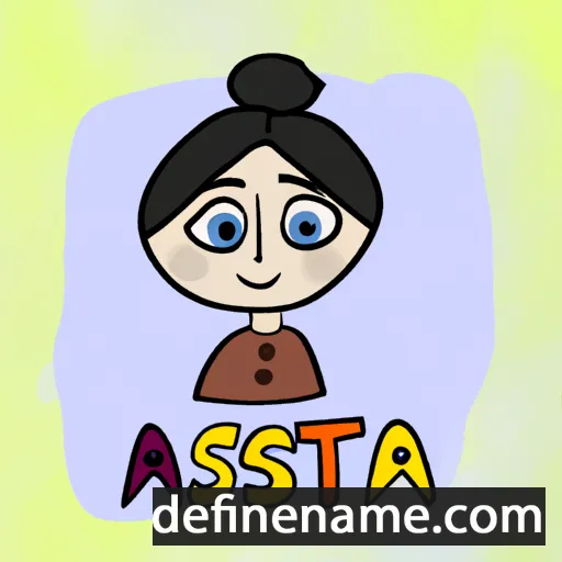 cartoon of the name Ásta