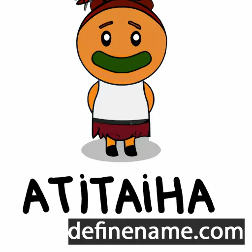 cartoon of the name Ātaahua