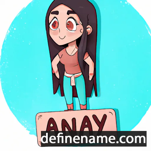 cartoon of the name Anaya