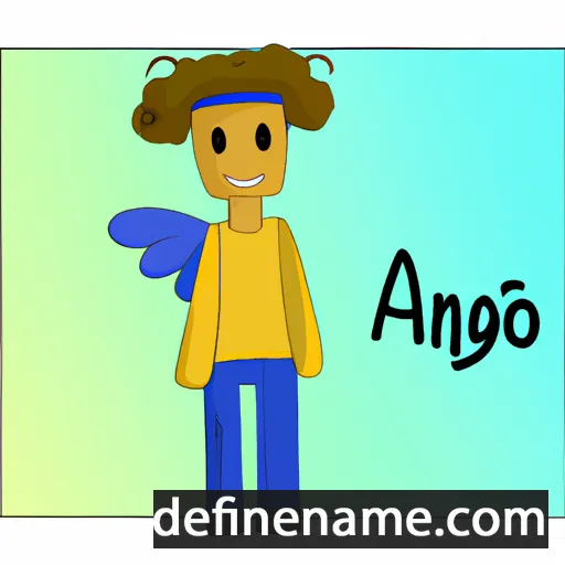 cartoon of the name Anĉjo