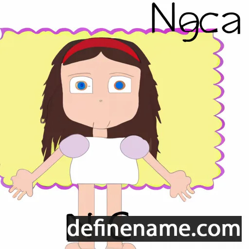 cartoon of the name Anca