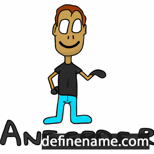 cartoon of the name Ander