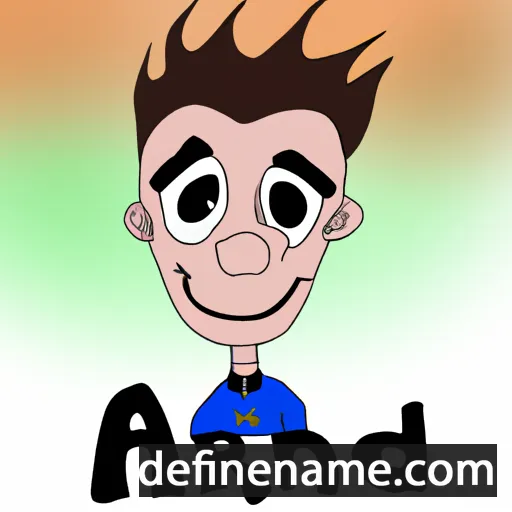 cartoon of the name Andraž