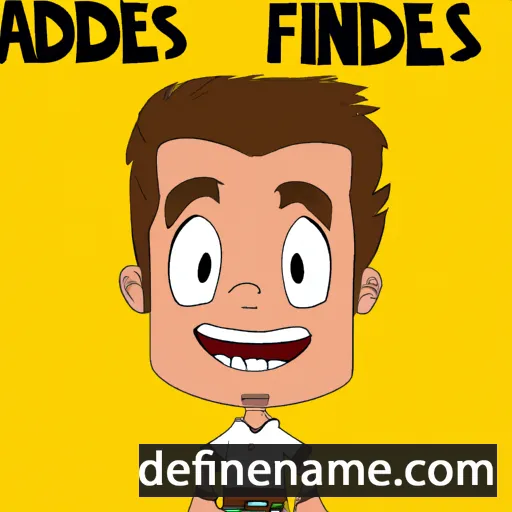 cartoon of the name Andrés Felipe