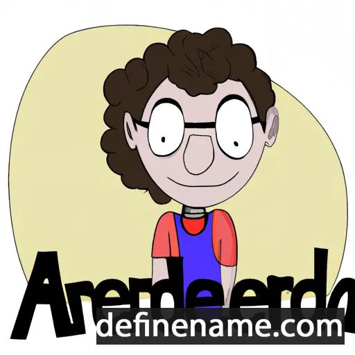 cartoon of the name Andrea