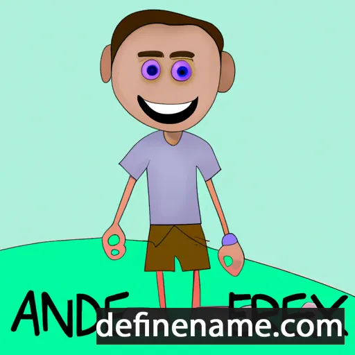 cartoon of the name Andrej