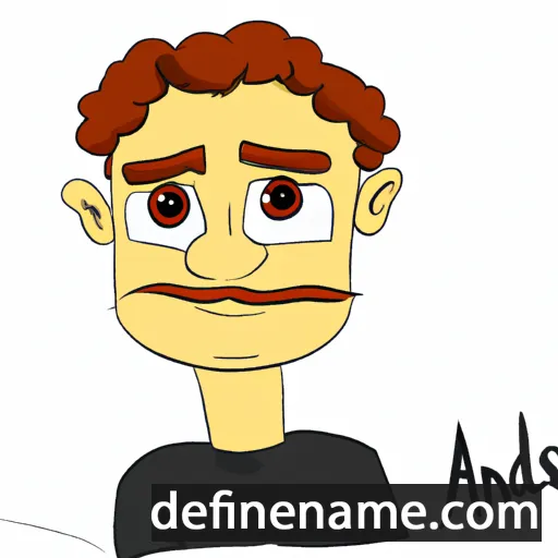 cartoon of the name Andrejs