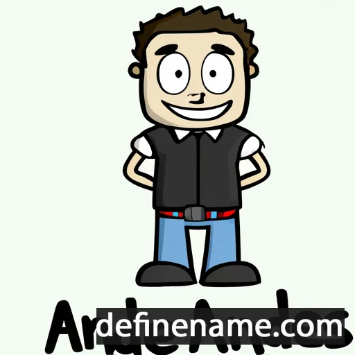 cartoon of the name Andres