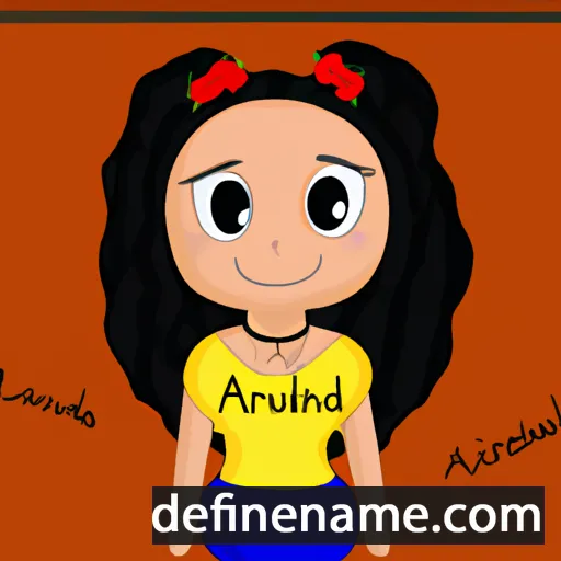 cartoon of the name Andriana