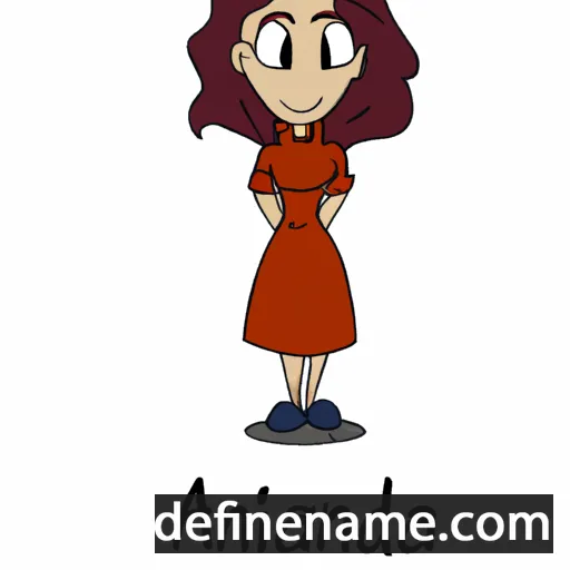 cartoon of the name Andrina