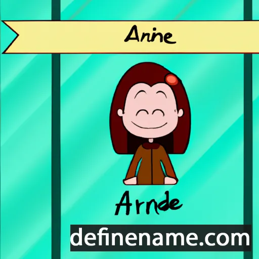 cartoon of the name Andrine