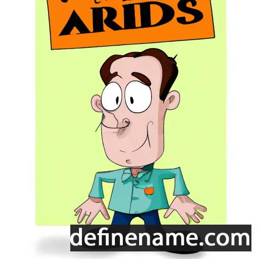 cartoon of the name Andris