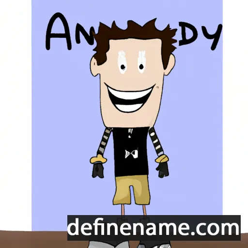 cartoon of the name Andy