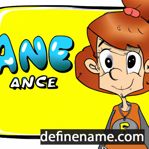 cartoon of the name Ane