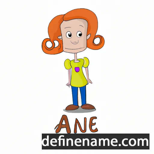 cartoon of the name Ane