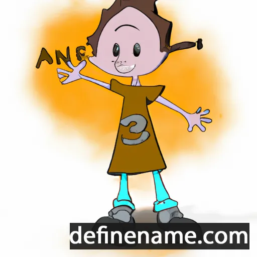 cartoon of the name Ane