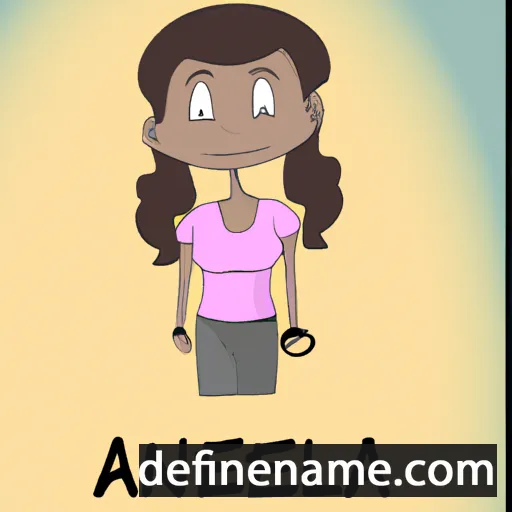 cartoon of the name Anelia