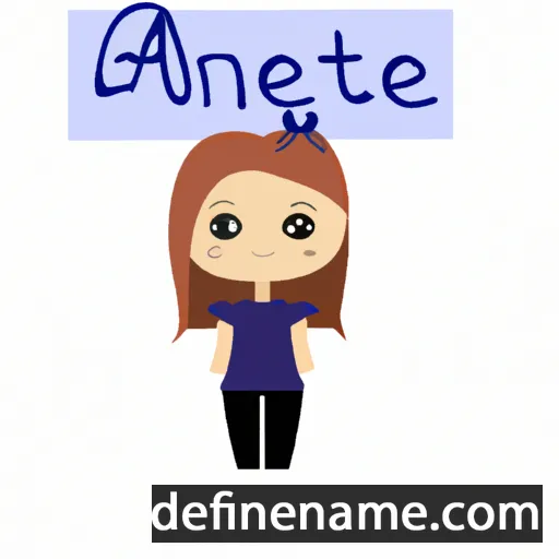 cartoon of the name Aneta