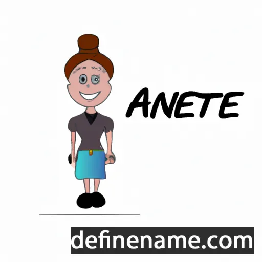 cartoon of the name Anett