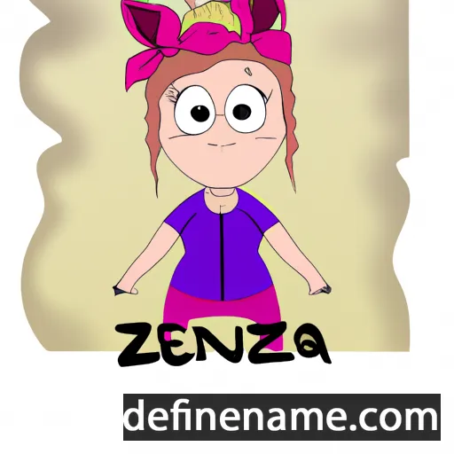 cartoon of the name Anežka