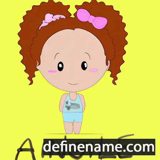 cartoon of the name Angie