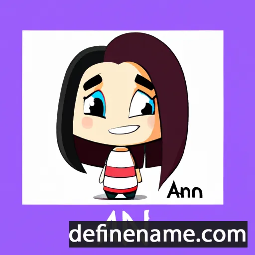 cartoon of the name Ani