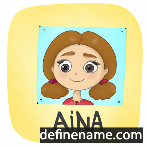 cartoon of the name Ania