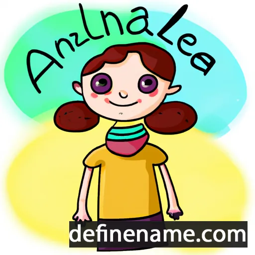 cartoon of the name Aniela