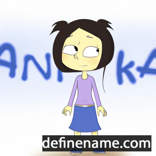 cartoon of the name Anika