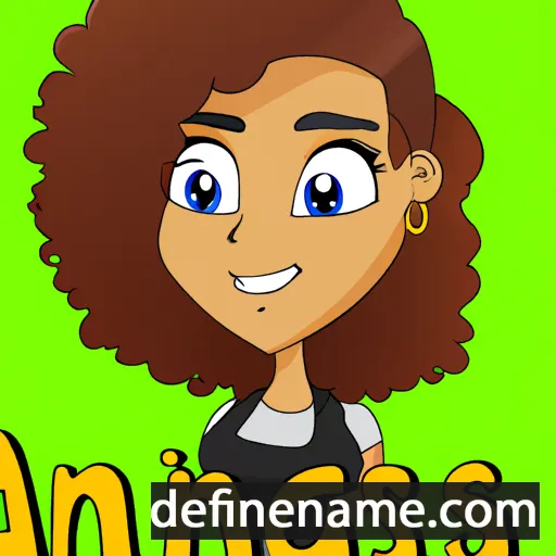 cartoon of the name Anissa