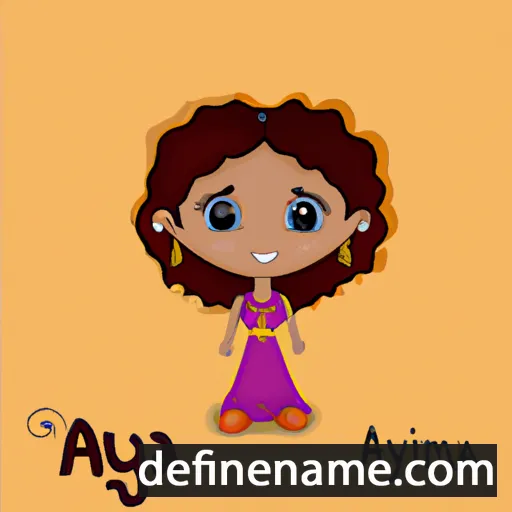 cartoon of the name Aniya