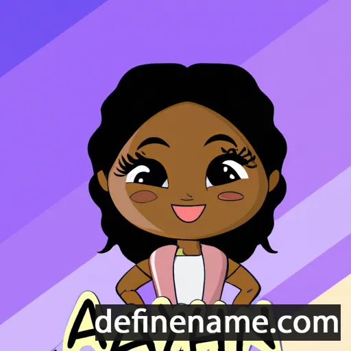 cartoon of the name Aniyah