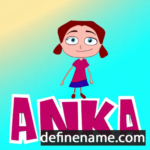 cartoon of the name Anka