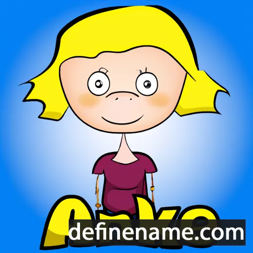 cartoon of the name Anke