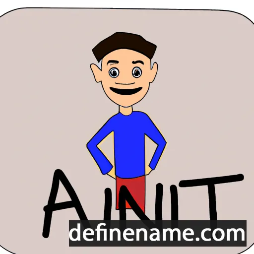 cartoon of the name Ankit