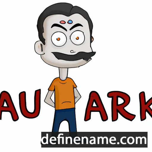 cartoon of the name Ankur