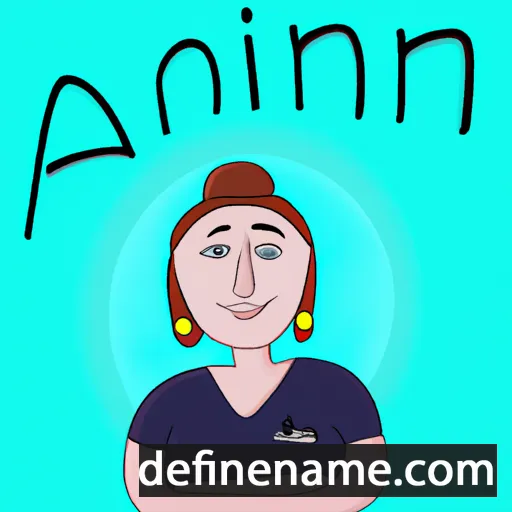 cartoon of the name Ann