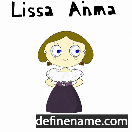 cartoon of the name Anna-Liisa