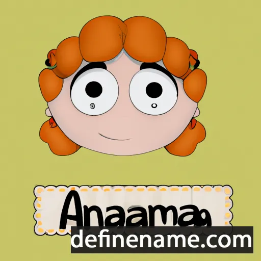 cartoon of the name Annamária