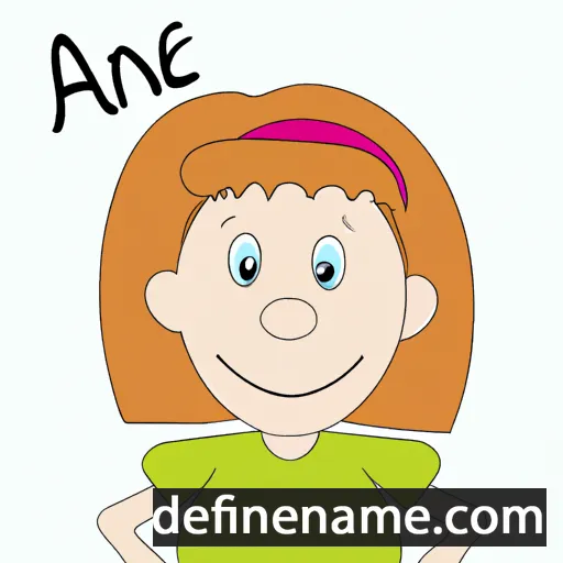 cartoon of the name Anne