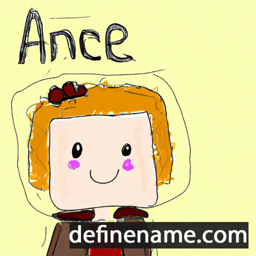 cartoon of the name Annice