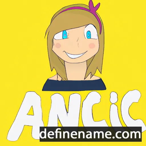 cartoon of the name Annick