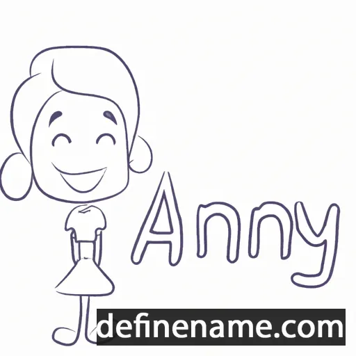 cartoon of the name Anny